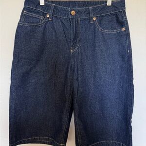Divided Dark Blue Denim Bermuda Shorts